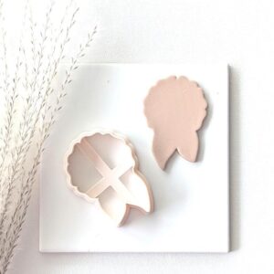 Flower with Leaves Cookie Cutter for Baking and Polymer Clay Crafts Large Floral Clay Cutter Tool for Wet on Wet Cookie Decorating Handmade Spring Designs and Nature Themed Projects