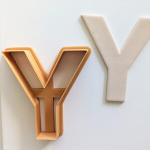 Alphabet Letter Y Cookie Cutter for Biscuit Fondant Pastry Dough Letter Y Polymer Clay Cutter for Personalized Baking Alphabet Shape Cutter for Custom DIY Clay Art and Craft ProjectsThe