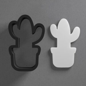 Cactus Pot Shape Polymer Clay Cutter With Sharp Tapered Edge Jewelry Earring Making Tool For Mini Studs Pendant Set Clay Mold Cookie Cutter For Succulent Plant Desert Garden Craft