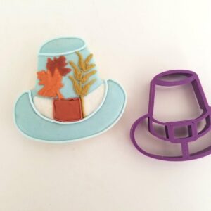 Pilgrim Hat Cookie Cookie Cutter for Thanksgiving Baking and Fall Treats, Made in India, Ideal for Holiday Desserts, Autumn Parties, and Themed Events