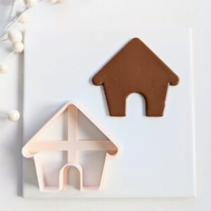 Gingerbread House Cookie Cutter for Christmas Baking and Crafts Large Holiday Polymer Clay Cutter for Cookies Fondant Ornaments Tags DIY Earrings and Festive Holiday Decorations