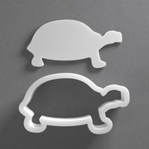 Black Tortoise Cookie Cutter Set Mini to Large Size Turtle Shape Polymer Clay Jewelry Earring Cutter Tool for Handmade Accessories Baking Fondant Craft Mirrored Pair Design