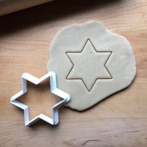 Star of David Cookie Cutter, Suitable Size for Jewish Holiday Baking, Perfect for Hanukkah Cookies, Made in India