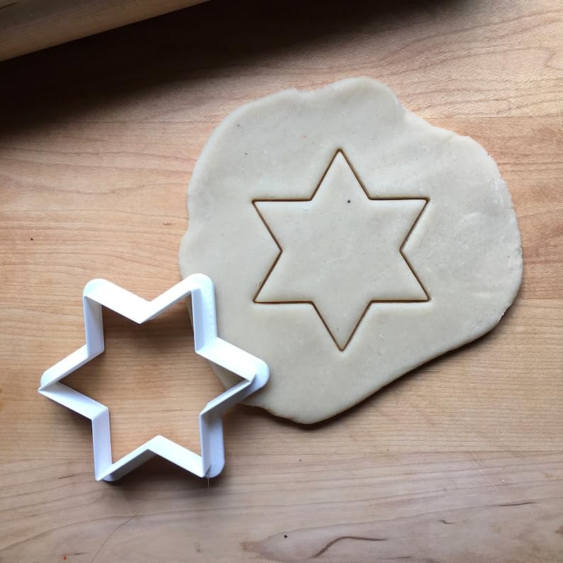 Star of David Cookie Cutter, Suitable Size for Jewish Holiday Baking, Perfect for Hanukkah Cookies, Made in India