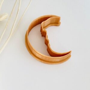 Man in the Moon Cookie Cutter for Baking and Polymer Clay Projects Large Moon Shape Clay Cutter for Fondant Cookies Celestial Theme Crafts and Jewelry Making Made in India Cookie