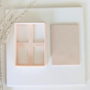 Rectangle Cookie Cutter for Clay and Fondant Fall Polymer Clay Cutter for Back to School Crafts DIY Jewelry Making Large Rectangle Shape Cutter for Classroom Baking Projects and Art