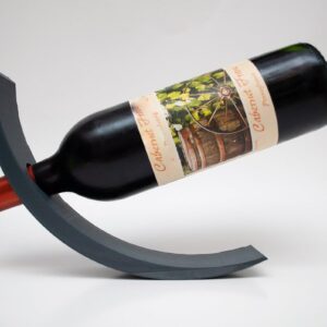 Floating Wine Bottle Stand - Anti-Gravity Balancing Holder - Zero Gravity, Unique & Uncommon Design