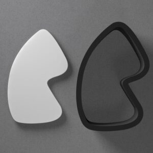 Irregular Organic Pebble Shape Polymer Clay Cutter with Sharp Tapered Edge for Clean Cutting, Jewelry and Earring Tool for Mini Studs and Pendant Sets, Cookie Cutter for Natural Craft