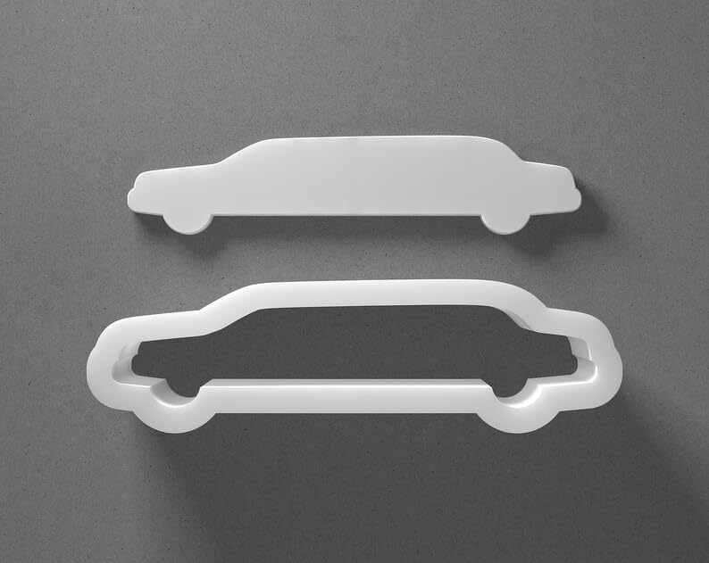 Black Limousine Cookie Cutter Mini to Large Limo Car Shape for Polymer Clay Jewelry Earring Making Mirrored Pair Set cookie Craft Tool India