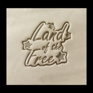 Black Land of the Free India Cookie Cutter Cookie Patriotic Treat Mold for Independence Day Baking Republic Day Snacks National Celebration Crafts and Custom Themed Gift Decorations