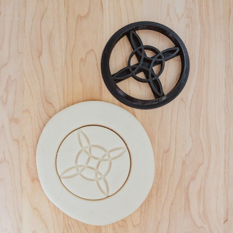 Witch Knot Pattern Magic Cookie Fondant Clay Stamp Cutter for Baking, India Cookie Mold for Mystical Crafts, Halloween Decor, Pagan Designs, DIY Projects, Spell Themes, and Unique