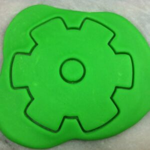Black Gear Number 3 Cookie Cutter Plastic Outline with Sharp Edges Durable Baking Tool for Mechanical and Engineering-Themed Cookies Fondant Cake Decorating Pastry Biscuit Crafts India
