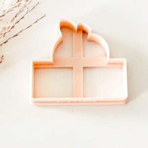 Black Apple with Plaque Cookie Cutter, Banner and Large Plaque Clay Cutter, Polymer Clay and Fondant Cutter, School-Themed Baking and DIY Craft Tool for Creative Projects