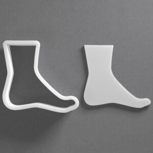 Black Human Foot Cookie Cutter Mini to Large Barefoot Leg Toe Shape for Polymer Clay Jewelry Earring Making Mirrored Pair Set cookie Craft Tool India
