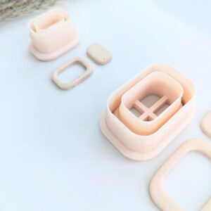 Rounded Rectangle Earring Cutter for Polymer Clay Jewelry Making Clay Rectangle Cutter for Handmade Earrings DIY Accessories Bold and Trendy Clay Jewelry Craft Tool for Crafters