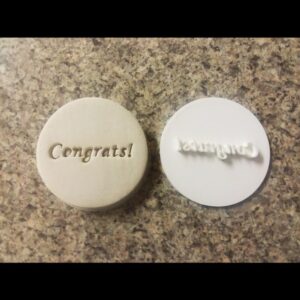 Congrats Graduation Embosser Stamp for Cookie and Cupcake Decoration Celebration Baking Tool Fondant Icing Stamp Party Dessert Decoration for College High School Graduation Ceremony