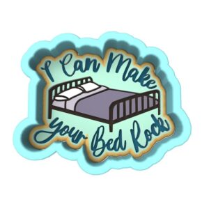I Can Make Your Bed Rock Cookie Cutter Black cookie Stamp and Stencil Set for Music and Rock Theme Cookies, Fun Baking Tools, Guitar and Band Fondant Cutter, Sugar Cookie Mold, Dessert