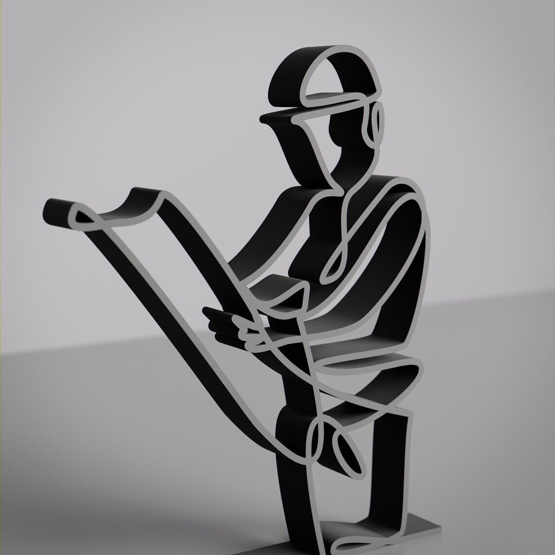 Architect Line Art Figure Plastic Modern Home Decor Sculpture for Architecture Lovers Desk Shelf Table Display Minimal Professional Accent for Office Living Space India - Image 3