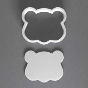 Black Groundhog Face Cookie Cutter From Mini To Large Ground Hog Head Shape Polymer Clay Jewelry Earring Cutter Tool For Handmade Charms Stud Dangle Earrings Mirrored Pair Set