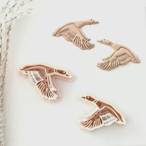 Mallard Duck Clay Earring Imprint Cutter Tool for Polymer Clay Jewelry Making Bird Clay Pendant Cutter for Nature Lover Accessories Wildlife Duck Theme Earrings Handmade Craft and Art