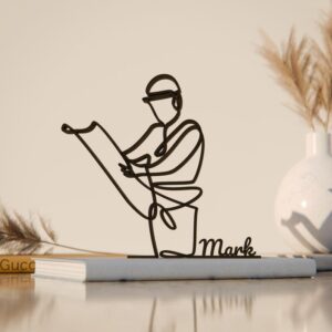 Architect Personalized Line Art Figure Plastic Decorative Professional Sculpture with Name Detail for Home Office Desk Shelf Table Display Minimal Architecture Decor India