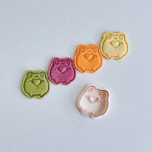 Black Frog Cookie Cutter cookie Love Heart Frog Animal Biscuit Fondant Mold for Baking Decorated Cookies Clay Craft DIY Kids Party Treats