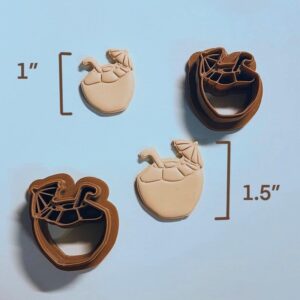 Coconut Drink Polymer Clay Earring Cutter India Cookie Hand Clay Cutter Mold Tool for Jewelry Making Biscuit Fondant Cutter DIY Crafts Tropical Drink Accessories Summer Vibes