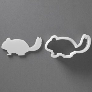 Black Chinchilla Cookie Cutter Mini to Large Rodent Animal Shape for Polymer Clay Jewelry Earring Making Mirrored Pair Set cookie Craft Tool Made in India for DIY Art Projects Use Dail
