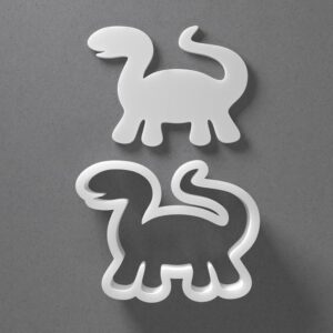 Black Dinosaur Cookie Cutter Mini to Large Animal Shape for Polymer Clay Jewelry Earring Making Mirrored Pair Set cookie Craft Tool for Creative Clay Work India