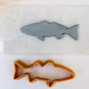 Red Drum Fish Cookie Cutter for Clay and Fondant Polymer Clay Fish Cutter for Jewelry Making Baking and Crafting Coastal Ocean Animal Theme Large Clay Cutter for DIY Cookie and Clay