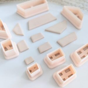 Abstract Geometric Earring Cutter 10 Piece Cookie Polymer Clay Jewelry Cutter Bundle with Unique Shapes for DIY Earring Making Suitable Design Clay Cutters for Handmade Jewelry Craft