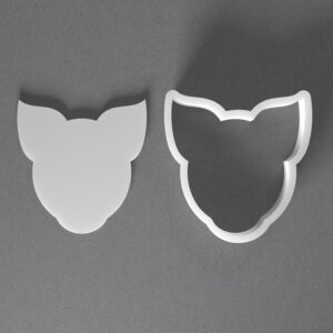 Black Pig Head Cookie Cutter Mini to Large Swine Animal Face Shape for Polymer Clay Jewelry Earring Making Mirrored Pair Set cookie Craft Tool India
