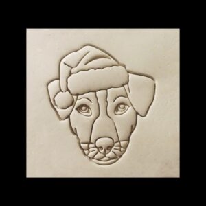 Christmas Jack Russell Terrier Dog Cookie Cutter Cookie for Holiday Dog Treat Biscuit Fondant Decorating Tool Pet Themed Baking Gift for Puppy Lovers Winter Party Snacks and Craft