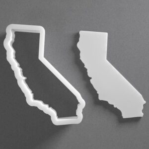 Black cookie California State Cookie Cutter india Shape for Polymer Clay Jewelry Earrings Biscuit Fondant Craft Tool Mirrored Pair Suitable for Mini Medium Large Use