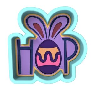 Black Hop Cookie Cutter Stamp Stencil Baking Tool for Bunny and Easter Theme Cookies Fondant Pastry Biscuits Sandwiches Desserts Spring Party Snacks Baking Decoration Kitchen