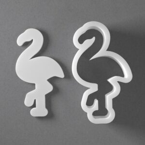 Flamingo Cookie Cutter Bird Shape cookie Baking Tool for Cookies Biscuits Fondant Dough Clay Jewelry Making Earring Craft Decorating Party Baking and Daily Home Use
