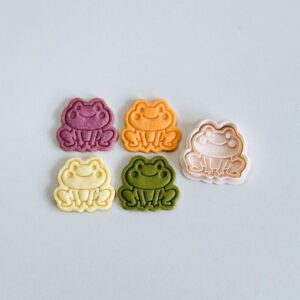 Black Frog Cookie Cutter cookie Adorable Animal Biscuit Fondant Mold for Cute Frog Spring Theme Baking Decorated Cookies Clay Craft DIY Kids Party Treats