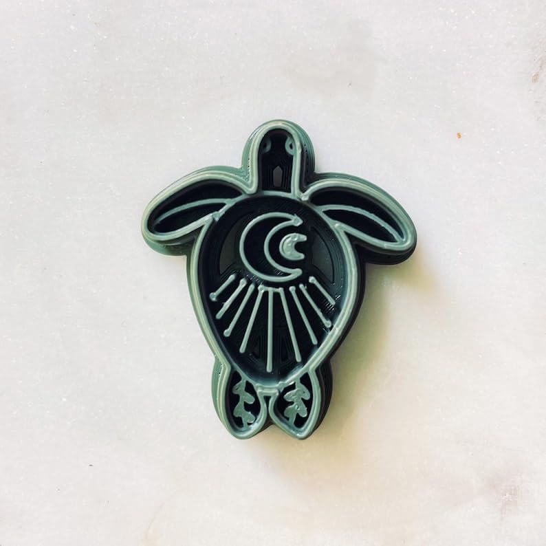 Turtle Tortoise Celestial Cutters Polymer Clay Earring Cutter India Cookie Hand Clay Cutter Mold Tool for Jewelry Making Biscuit Fondant Cutter DIY Crafts Nature Inspired Accessories