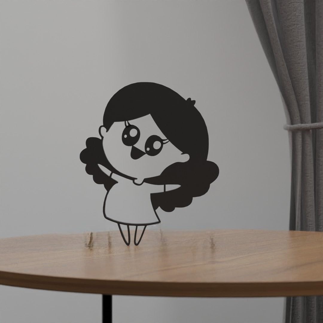 Charming Wall Art Featuring Cute Anime Character | Stylish Tabletop Display for Home Decor | Perfect for Anime Lovers and Collectors