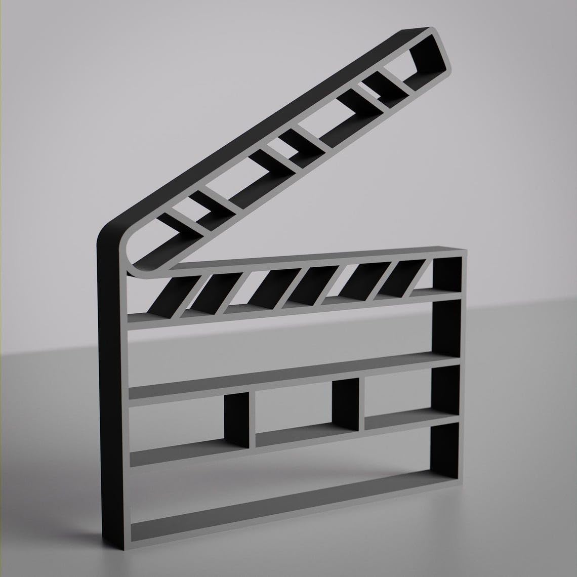 Personalized Cinema Movie Clapboard Decor Minimalist Line Art Figure Plastic Decorative Showpiece for Film Lovers Creative Home Office Desk Shelf Display Gift for Directors Actors Movie Fans Daily - Image 3