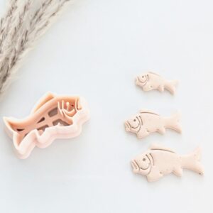 Carp Fish Earring Imprint Cookie Cutter Clay Cutter Polymer Clay Cutter Jewelry Crafting Tool for Detailed Carp Designs Handmade Clay Accessories and Pendants in India