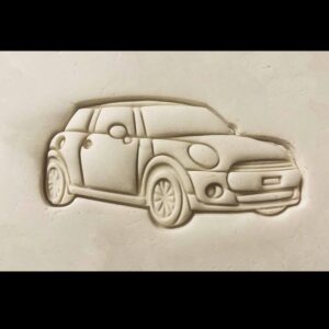 Black Mini Cooper Cookie Cutter Car Theme Baking Tool for Auto Enthusiasts Biscuit Shaper for Birthday Party Treats Fondant Decoration Collector Gifts and Automotive Event Packaging