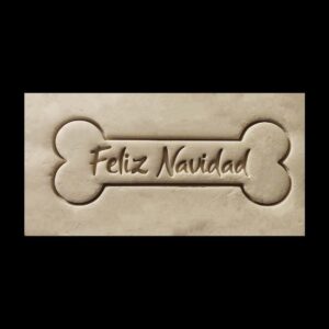 Black Dog Bone Feliz Navidad Cookie Cutter Cookie India Pet Holiday Theme Biscuit Cutter for Dog Treat Baking Christmas Gifts Festive Pet Snacks Merry Christmas Cookies Canine