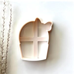 Basket with Bow Cookie Cutter for Easter Spring Baking and Clay Crafting Large Basket Clay Cutter for Fondant Polymer Clay DIY Jewelry Scrapbooking Decorations Holiday Gift Tags