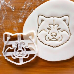 Akita Inu Face Cookie Cutter | Japanese Dog Face Biscuit Mold | Themed Baking Tool Cookies, Fondant, Clay | Perfect Dog Lovers, Adoption Drives, Veterinary Events, Creative Treats (ONLY FACE)
