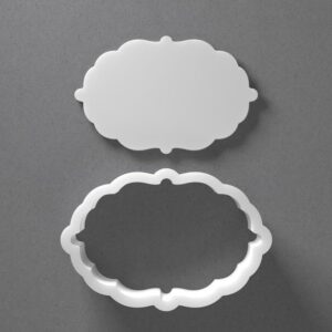 Black Plaque Cookie Cutter Mini to Large Frame Shape for Polymer Clay Jewelry Earring Making Mirrored Pair Set cookie Craft Tool Made in India for Daily Creative Use