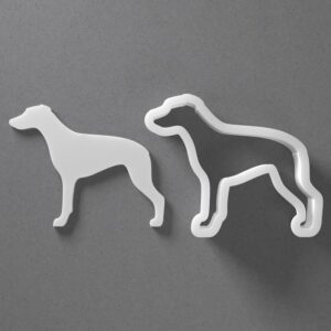 Black Whippet Cookie Cutter Dog Breed Shape for Baking Fondant Biscuit Polymer Clay Jewelry Earrings Craft Tool Mirrored Pair Set Reusable Pet Lover Gift