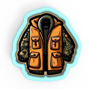 Hunting Vest and Jacket Cookie Cutter Black cookie Stamp and Stencil Set for Outdoor, Hunting, and Sports-Themed Baking, Sugar Cookie Mold, Fondant Cutter, Baking Decoration Tools for