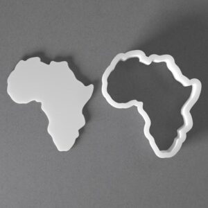 Black Africa Cookie Cutter Mini to Large African Continent Shape for Polymer Clay Jewelry Earring Making Mirrored Pair Set cookie Craft Tool India