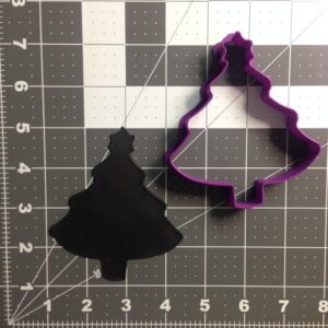Black Christmas Tree Cookie Cutter Cookie Holiday Tree Shape Mold for Baking Biscuits Clay Crafts India Made Tool for Winter Theme Parties Kids DIY Activities Seasonal Decorations